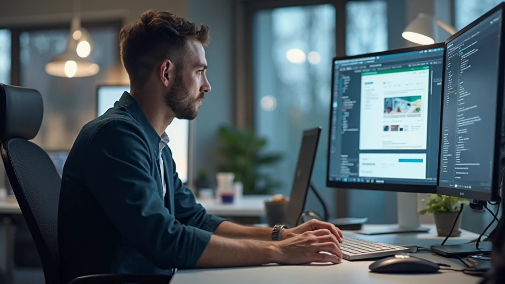 Scherm met verschillende schermlezersoftware iconen en interfaces, geopend op laptop